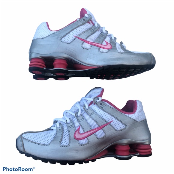 Nike Shox Womens size 5Y Silver Pink - Picture 5 of 7